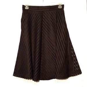 High waisted A line skirt